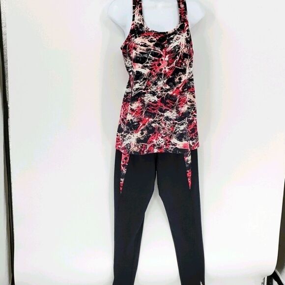 Vintage Y2K Two peice set, top and tights. Size small. Active wear. - Picture 1 of 9